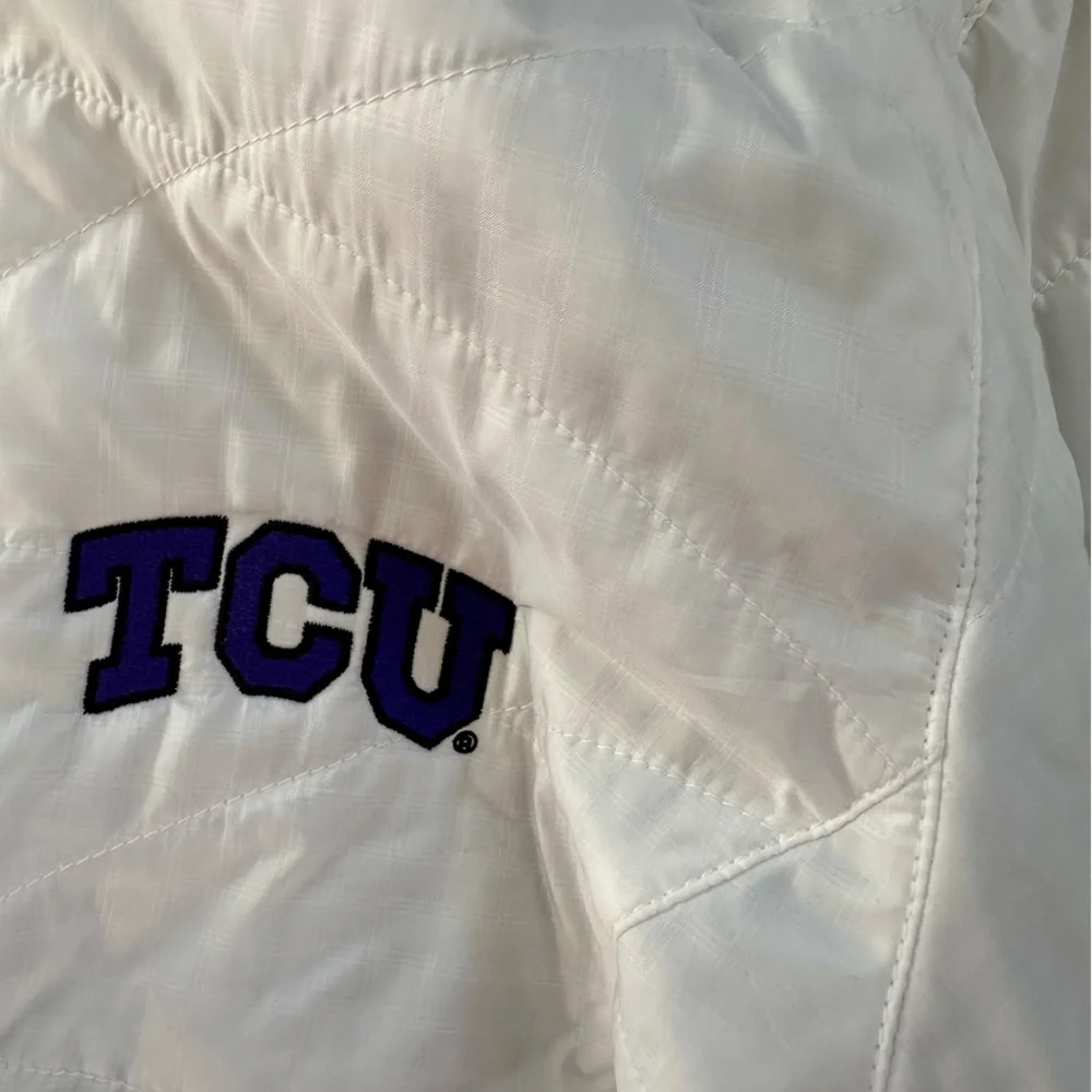 TCU Columbia White Women's Ski Jacket - Picture 3 of 8